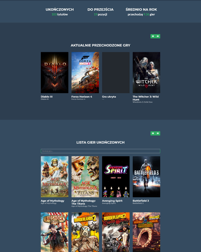 List of Finished Games v2